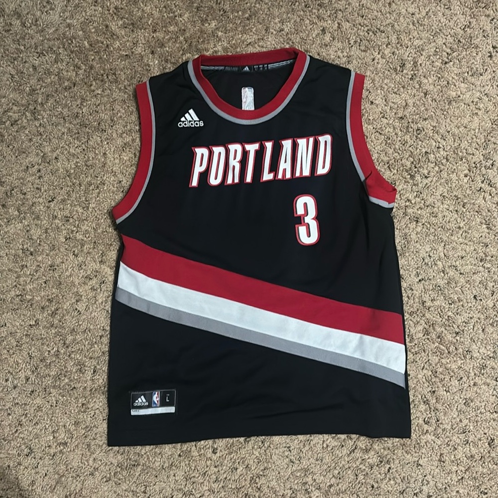 Boys Large CJ Mccollum authentic jersey